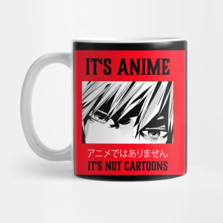 It's Not Cartoons It's Anime Lover Anime Boy Gift Mug